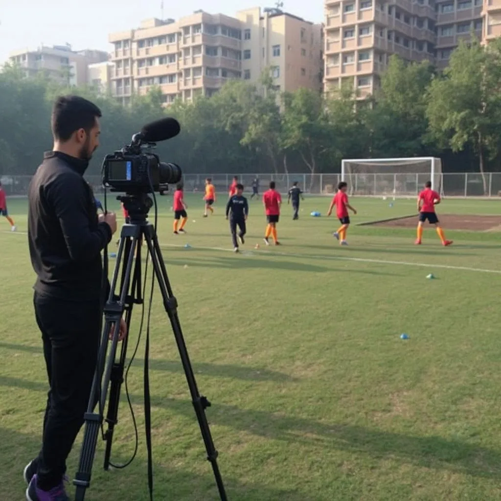 Futbol akademiyasida reportaj